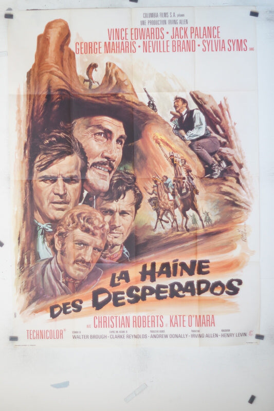 HAINE DES DESPERADOS (LA) MOVIE POSTER ORIGINAL (120x160 ), The Desperados