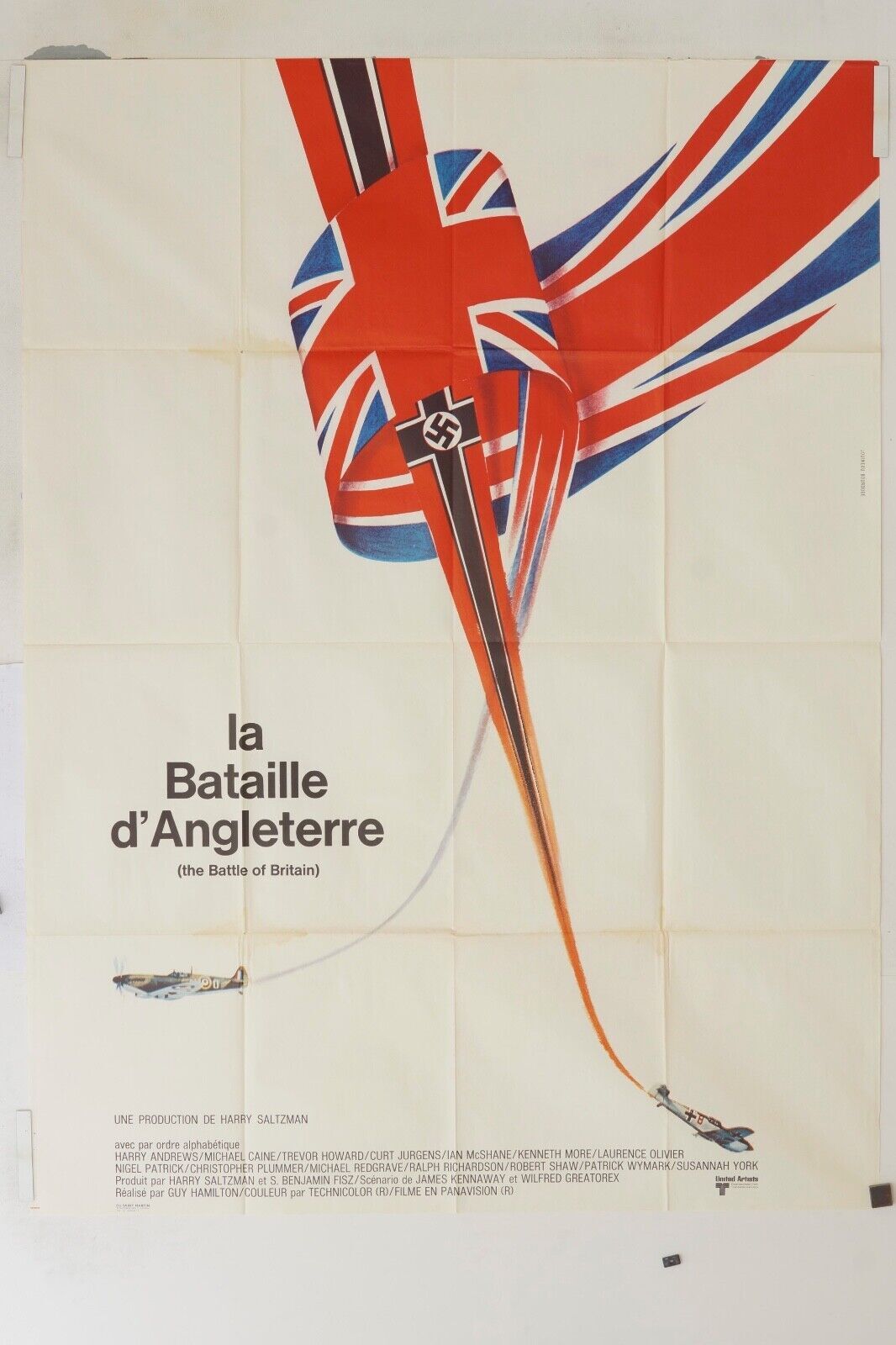 LA BATAILLE D’ANGLETERRE ORIGINAL MOVIE POSTER 120x160 MICHAEL CAINE
