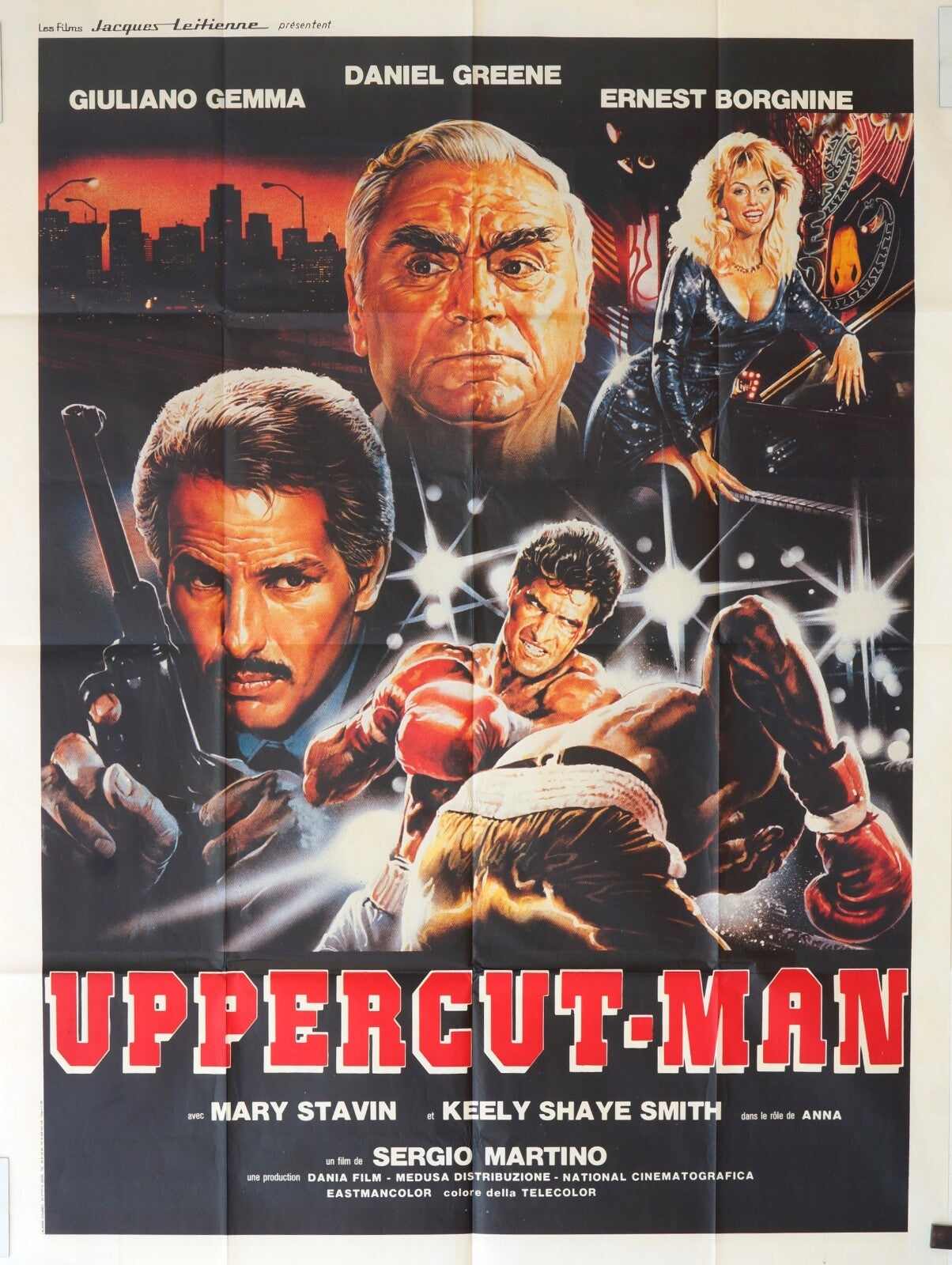 UPPERCUT-MAN ORIGINAL MOVIE POSTER 120x160 GIULIANO GEMMA