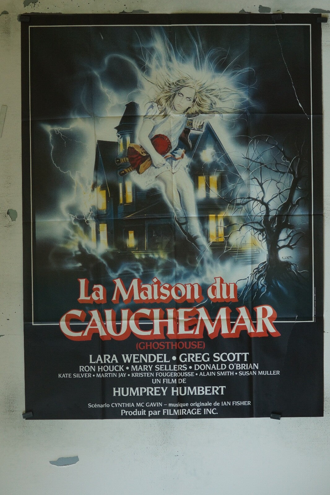 LA MAISON DU CAUCHEMAR POSTER ORIGINAL 120x160 LAURA WENDEL, GREG SCOTT