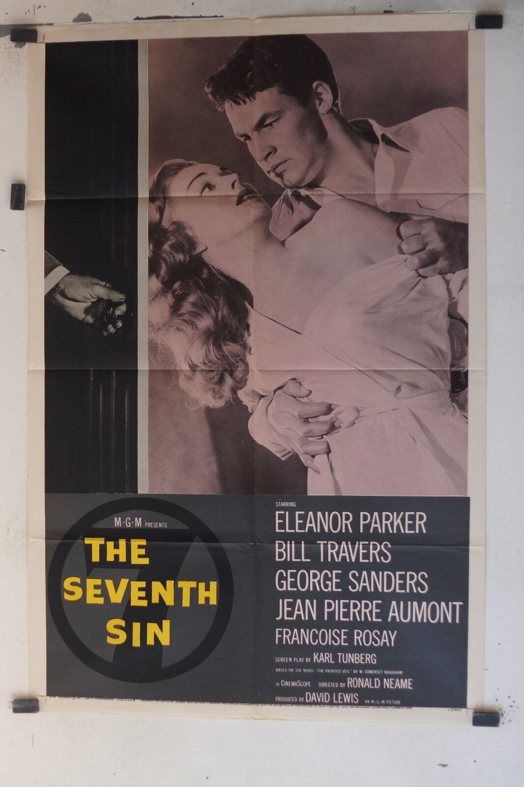 THE SEVENTH SIN ORIGINAL MOVIE POSTER ELEANOR PARKER – BILL TRAVERS 70x100