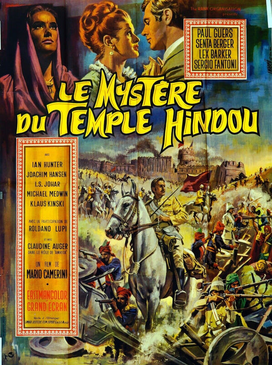 LE MYSTÈRE DU TEMPLE HINDOU 120X160 ORIGINAL MOVIE POSTER IAN HUNTER