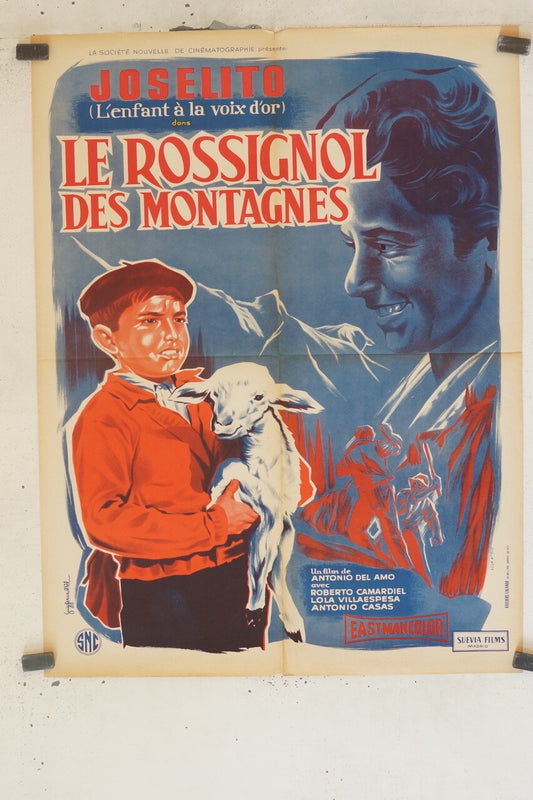 LE ROSSIGNOL DES MONTAGNES MOVIE POSTER ORIGINAL (60X80) JOSELITO