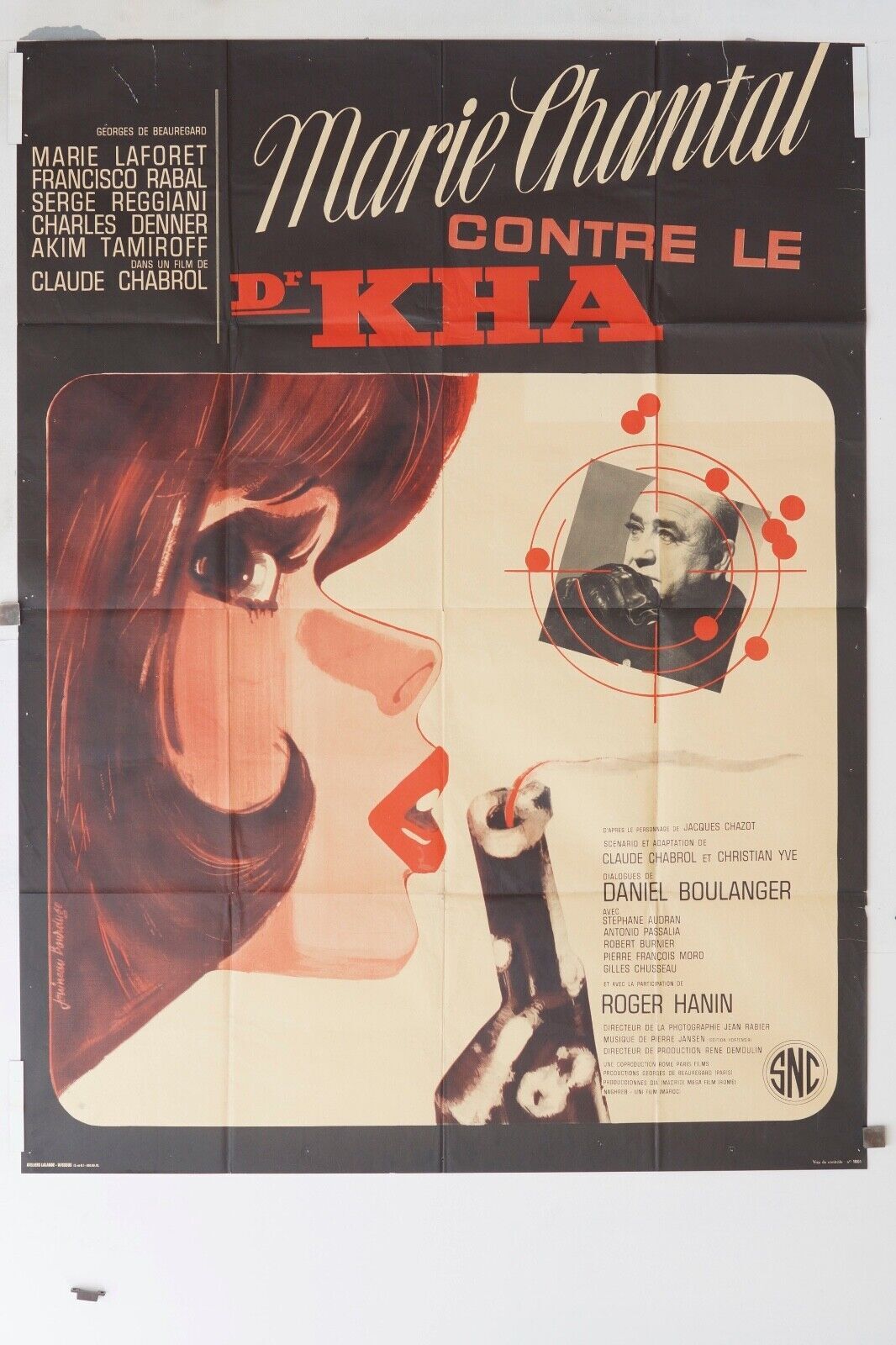 MARIE CHANTAL CONTRE LE DR KHA MOVIE POSTER ORIGINAL 120x160 MARIE LAFORET