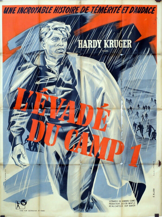 L’ÉVADÉ DU CAMP ORIGINAL MOVIE POSTER 120x160 HARDY KRUGER