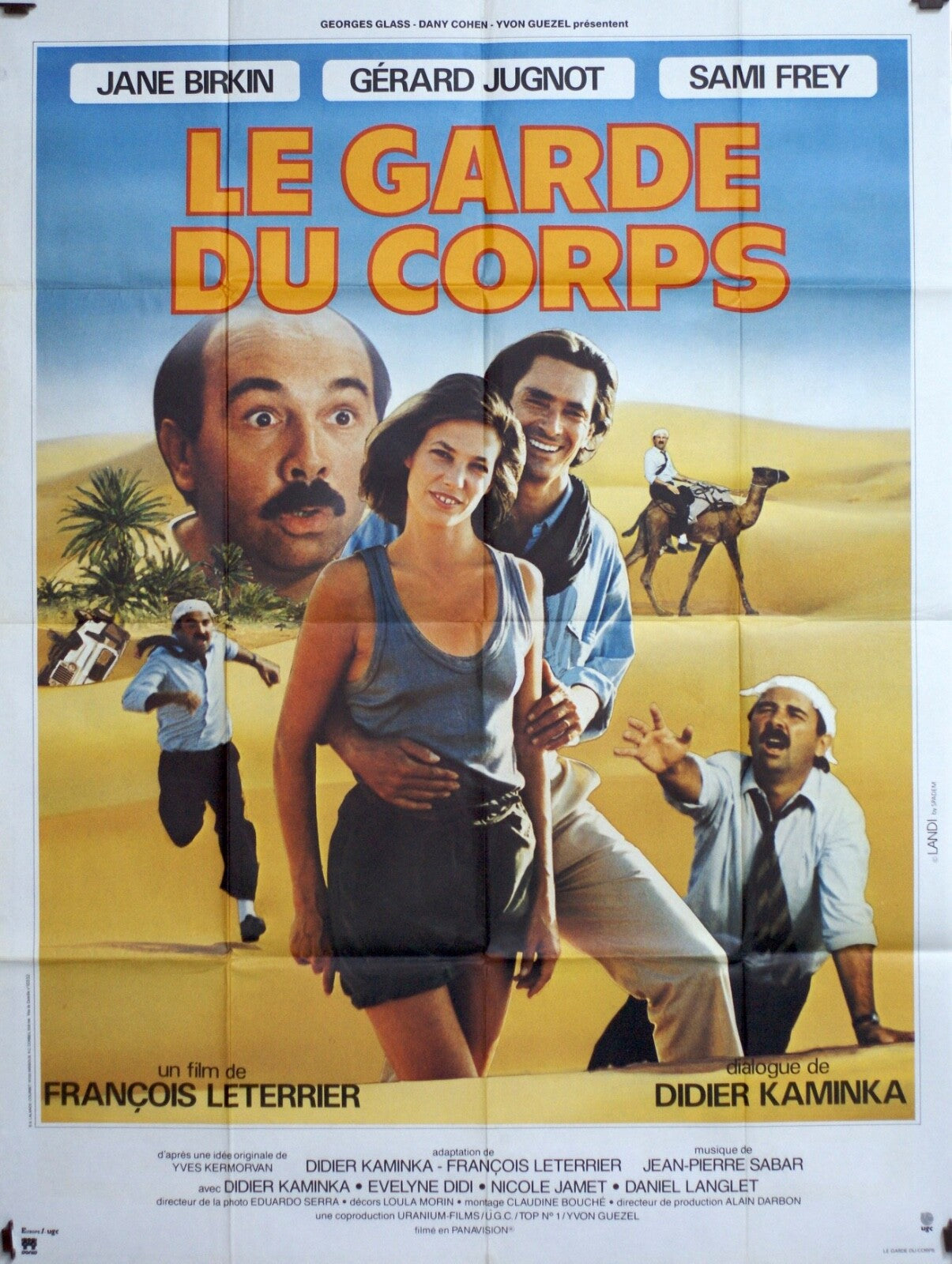 LE GARDE DU CORPS MOVIE POSTER ORIGINAL 120x160  JANE BIRKIN