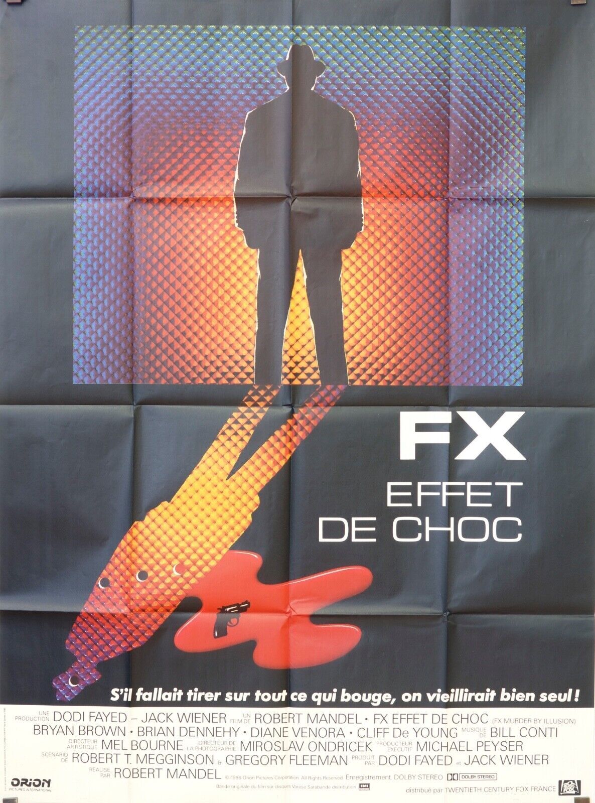 FX EFFET DE CHOC MOVIE POSTER ORIGINAL (120X160)  DODI FAYED
