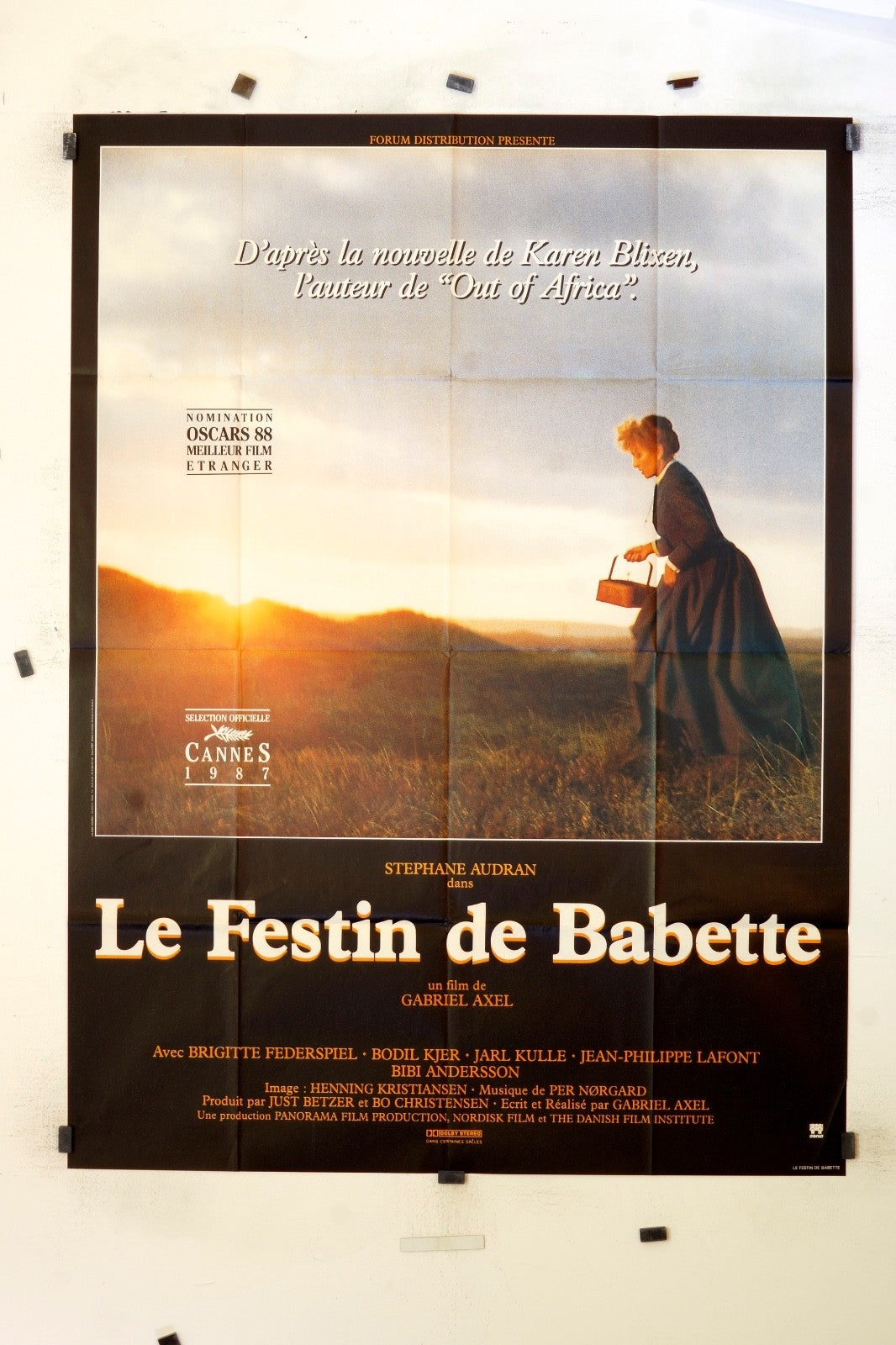 LE FESTIN DE BABETTE BRIGITTE FEDERSPIEL MOVIE POSTER ORIGINAL (120X160)