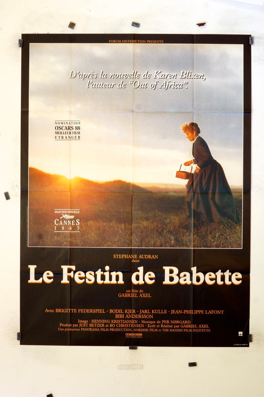 LE FESTIN DE BABETTE BRIGITTE FEDERSPIEL MOVIE POSTER ORIGINAL (120X160)