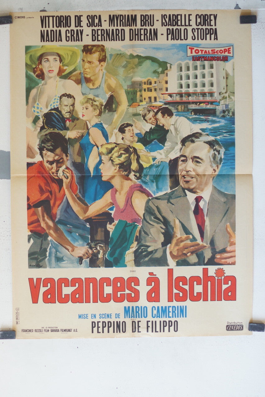 VACANCES A ISCHIA (Vacanze a Ischia), MOVIE POSTER ORIGINAL 60X80, DE SICCA