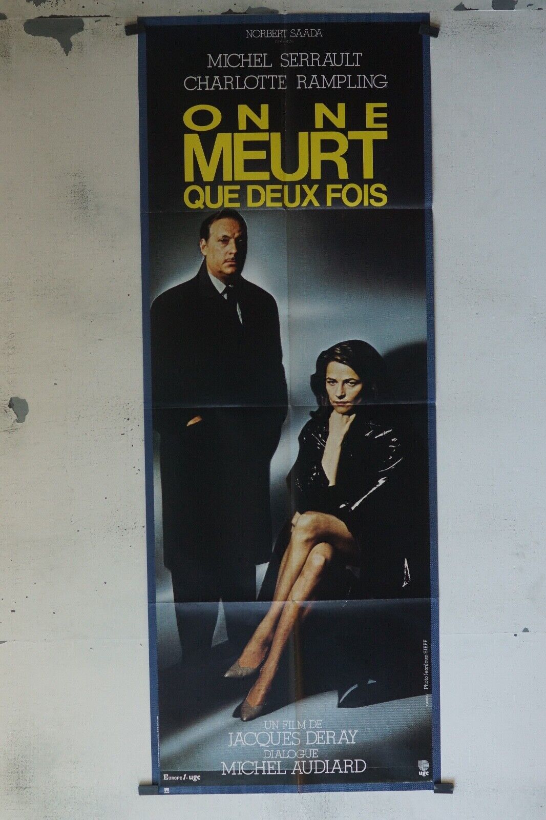ON NE MEURT QUE DEUX FOIS POSTER ORIGINAL 60x160 MICHEL SERRAULT