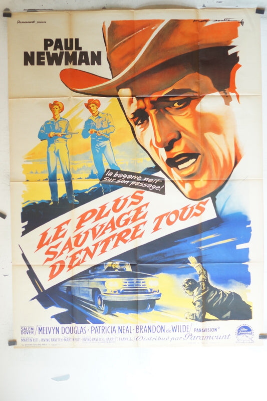 PLUS SAUVAGE D’ENTRE TOUS (LE) ORIGINAL MOVIE POSTER 120x160 Paul Newman