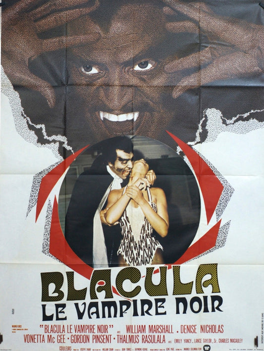 DRACULA LE VAMPIRE NOIR  WILLIAM MARSHALL movie poster ORIGINAL 120x160