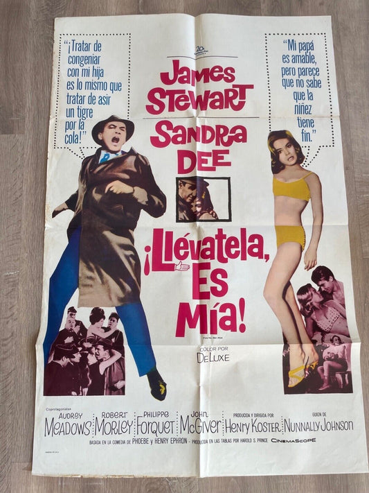 LLEVETELA ES MIA 70X100 original JAMES STEWART