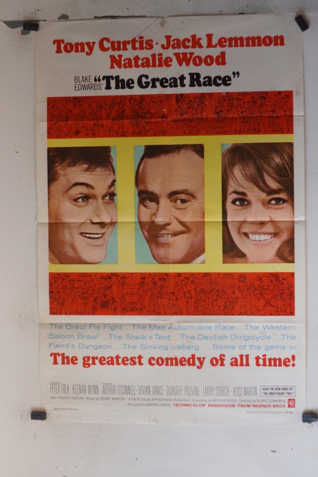 THE GREAT RACE MOVIE POSTER ORIGINAL 69x103, Blake Edwards , Jack Lemmon 