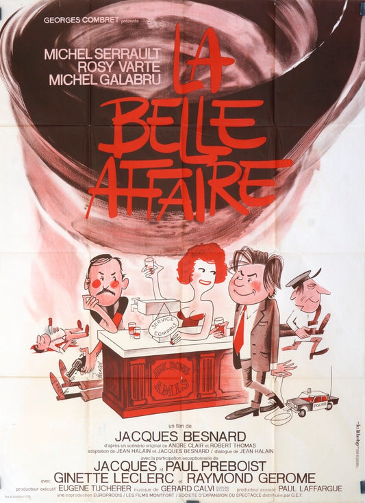 LA BELLE AFFAIRE movie poster original (120x160) MICHEL SERRAULT