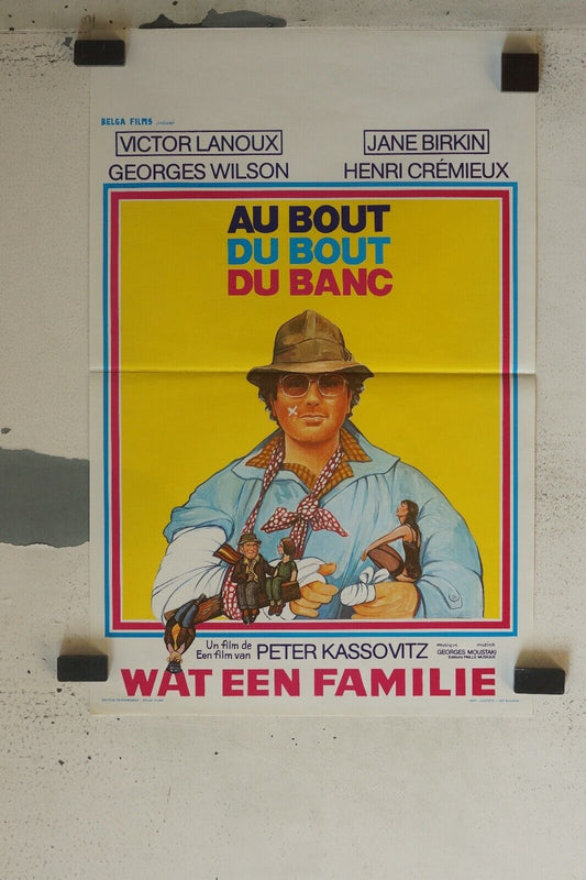 AU BOUT DU BOUT DU BANC MOVIE POSTER ORIGINAL (55X37) VICTOR LANOUX