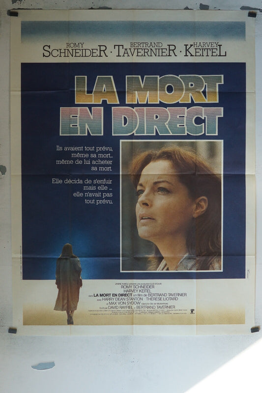 LA MORT EN DIRECT MOVIE POSTER ORIGINAL 120x160 ROMY SCHNEIDER