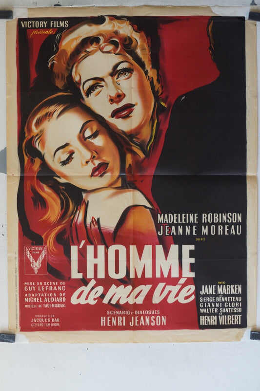 HOMME DE MA VIE (L’) MOVIE POSTER ORIGINAL (60X80) Madeleine Robinson 