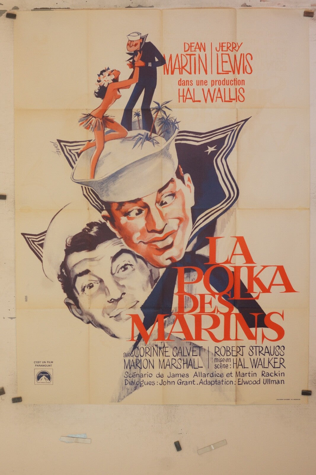 LA POLKA DES MARINS 120x160 DEAN MARTIN – JERRY LEWIS