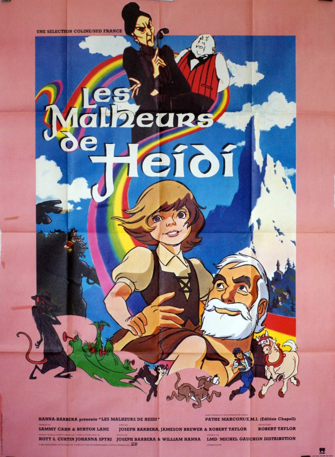 LES MALHEURS DE HEIDI ORIGINAL MOVIE POSTER 120x160