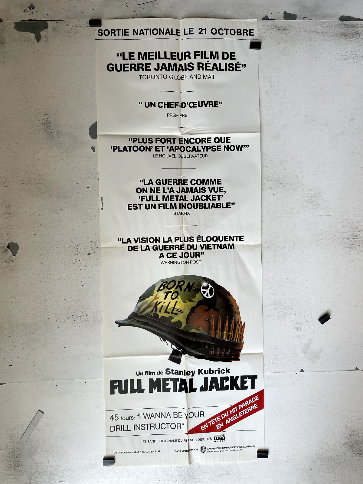 FULL MÉTAL JACKET MOVIE POSTER ORIGINAL 60x160 STANLEY KUBRICK