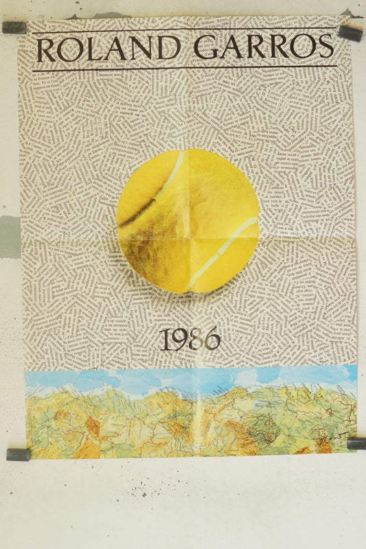 ROLAND GARROS 1986 POSTER ORIGINAL (60X80)