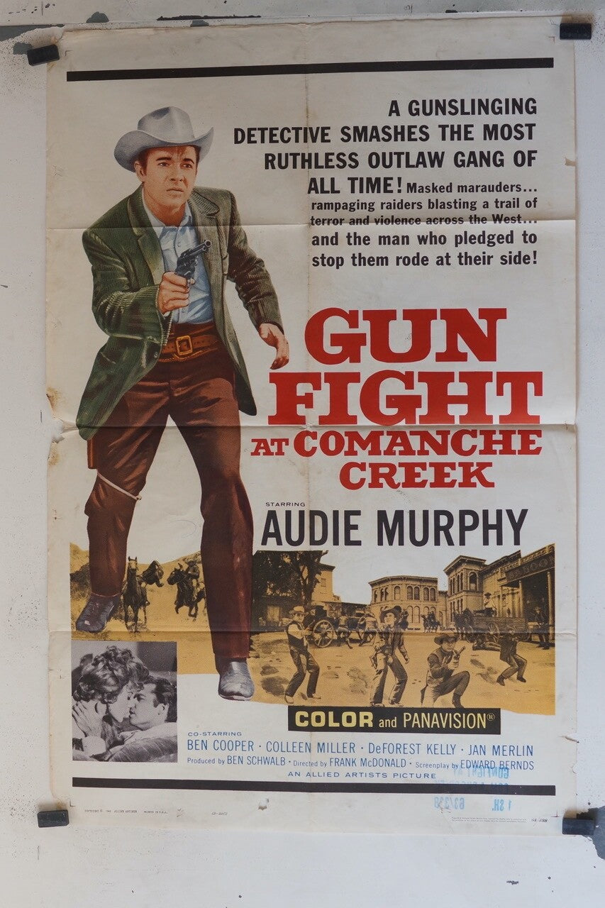 GUN FIGHT AT COMANCHE CREEK (1963) ORIGINAL MOVIE POSTER 70x100 BEN COOPER