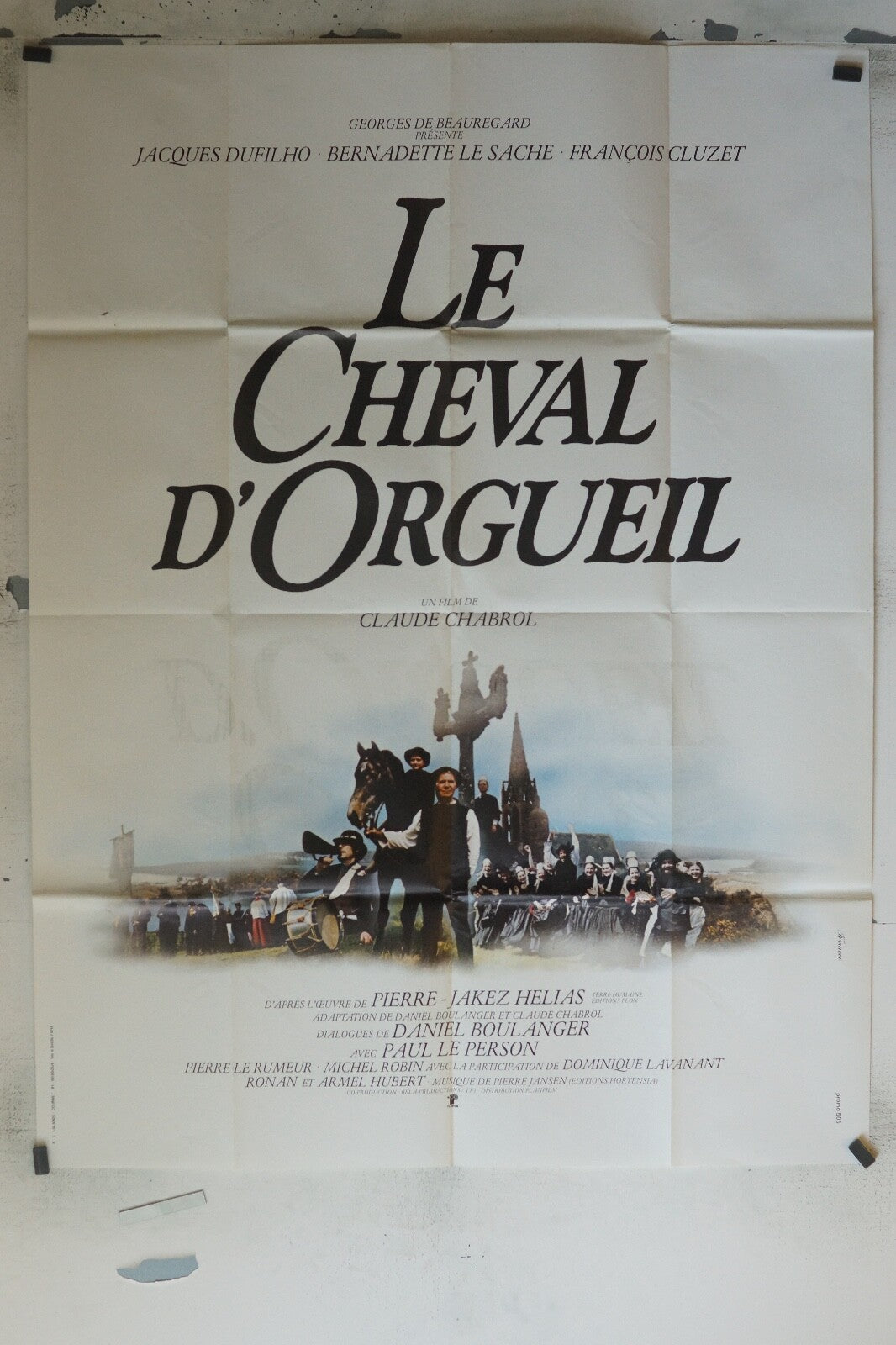LE CHEVAL D’ORGUEIL ORIGINAL MOVIE POSTER 120x160 JACQUES DUFILHO