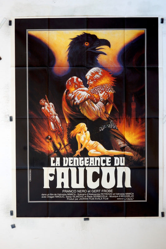 LA VENGEANCE DU FAUCON FRANCO NERO MOVIE POSTER ORIGINAL 120x160
