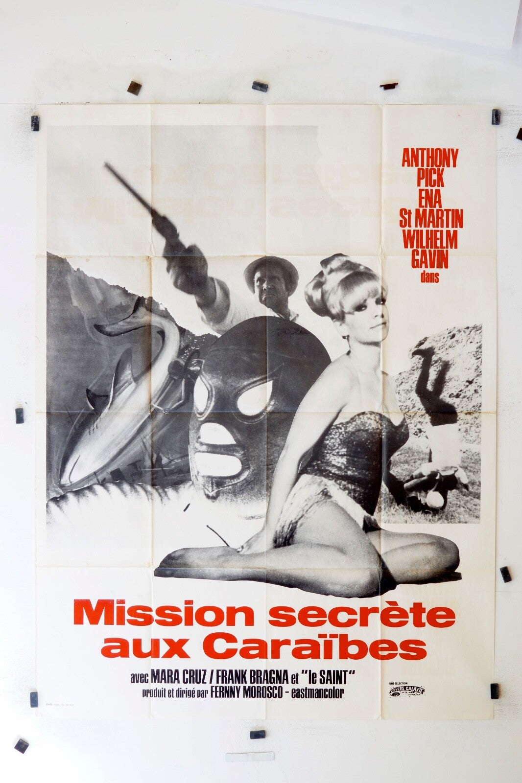 MISSION SECRÈTE AUX CARAÏBES MARA CRUZ MOVIE POSTER ORIGINAL 120x160
