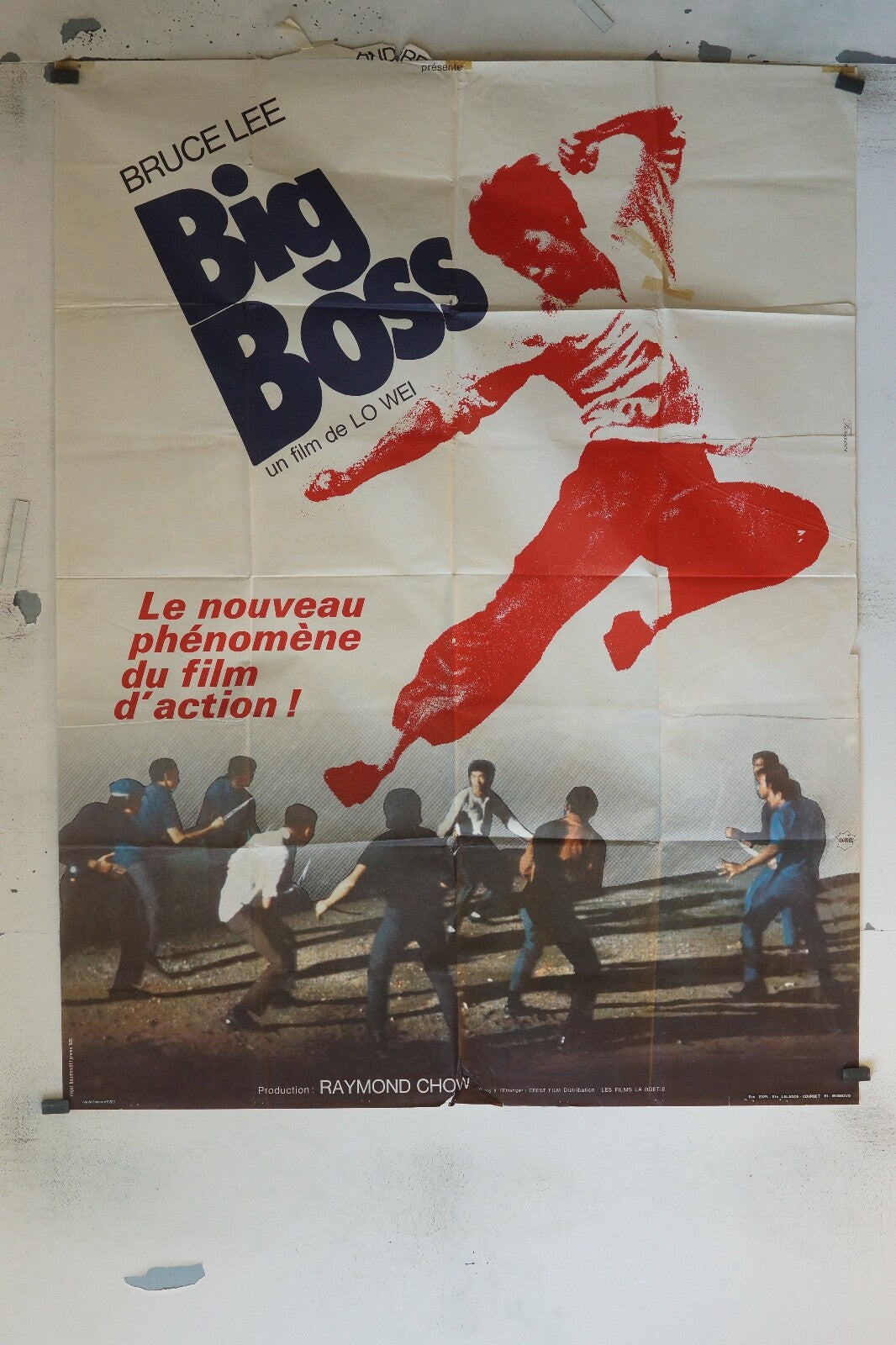 BIG BOSS POSTER ORIGINAL 120x160 BRUCE LEE