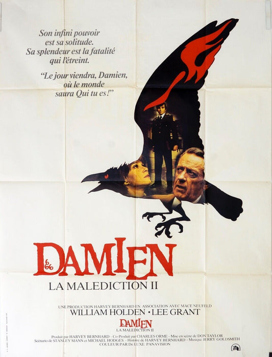 DAMIEN LA MALEDICTION II MOVIE POSTER ORIGINAL 120x160 WILLIAM HOLDEN