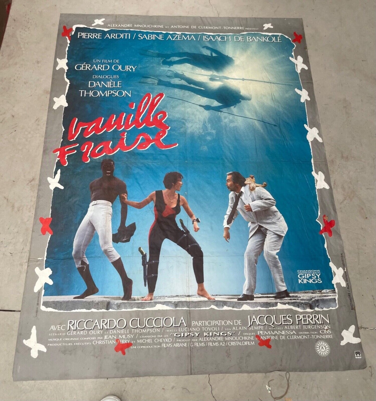 VANILLE FRAISE MOVIE POSTER ORIGINAL 120x160 PIERRE ARDITI