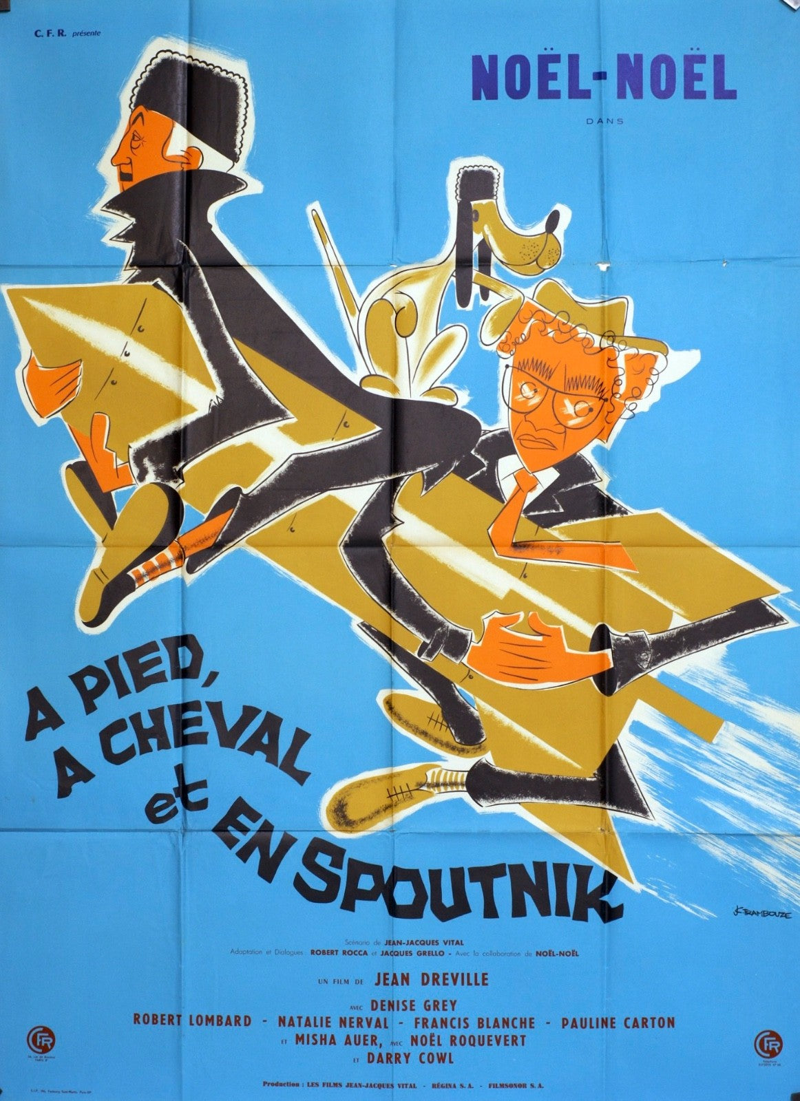 A PIED A CHEVAL ET EN SPOUTNIK NOEL- NOEL movie poster ORIGINAL 120x160