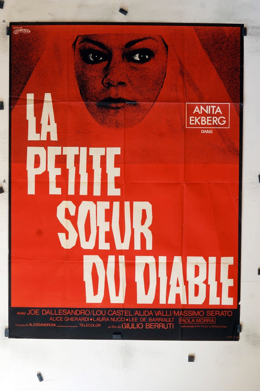 LA PETITE SŒUR DU DIABLE JOE DALLESANDRO MOVIE POSTER ORIGINAL