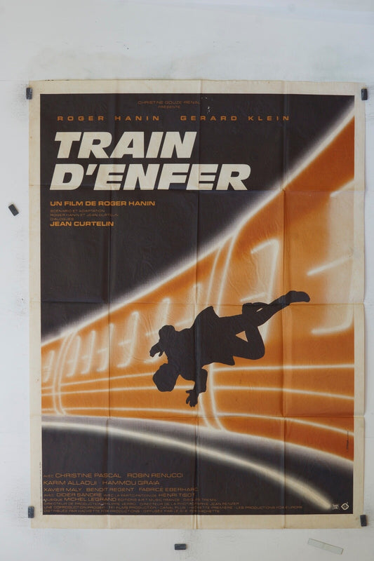 TRAIN D’ENFER – ROGER HANIN ORIGINAL 120x160 CHUCK CONNORS