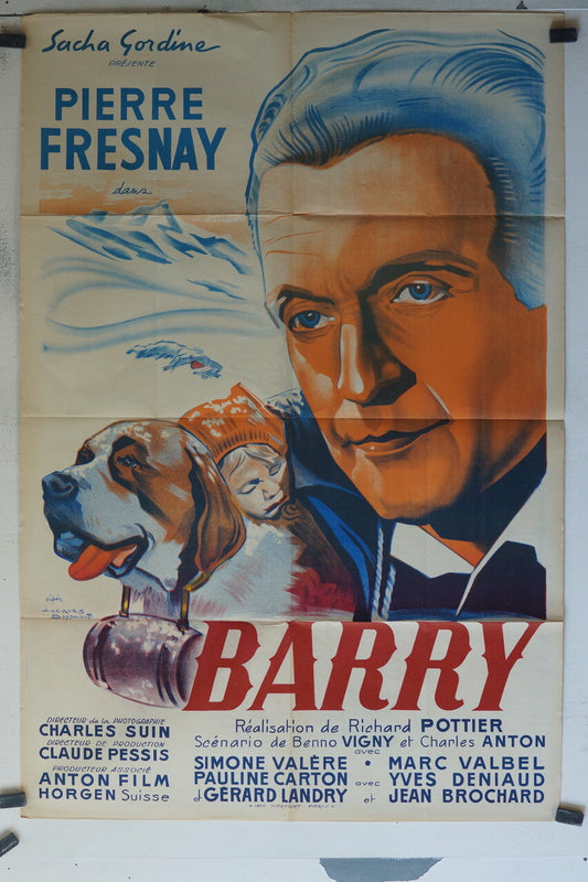 BARRY ORIGINAL MOVIE POSTER ORIGINAL (80x120), Richard Pottier, Pierre Frenay