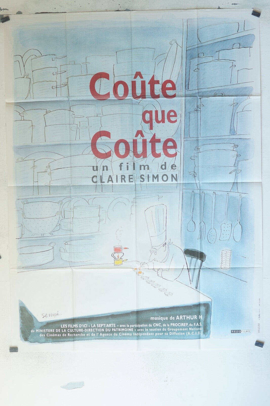 COUTE QUE COUTE POSTER ORIGINAL 120x160 CLAIRE SIMON