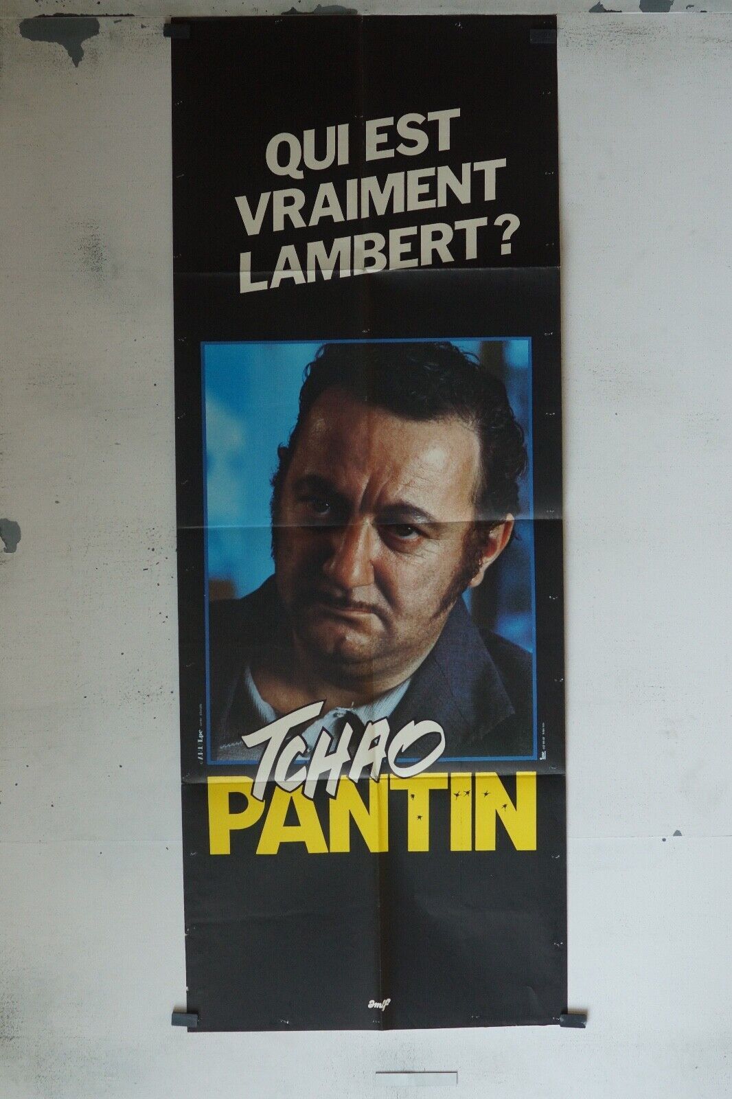 TCHAO PANTIN MOVIE POSTER ORIGINAL 60x160 COLUCHE