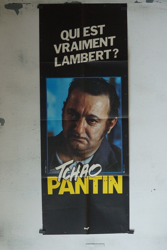 TCHAO PANTIN MOVIE POSTER ORIGINAL 60x160 COLUCHE