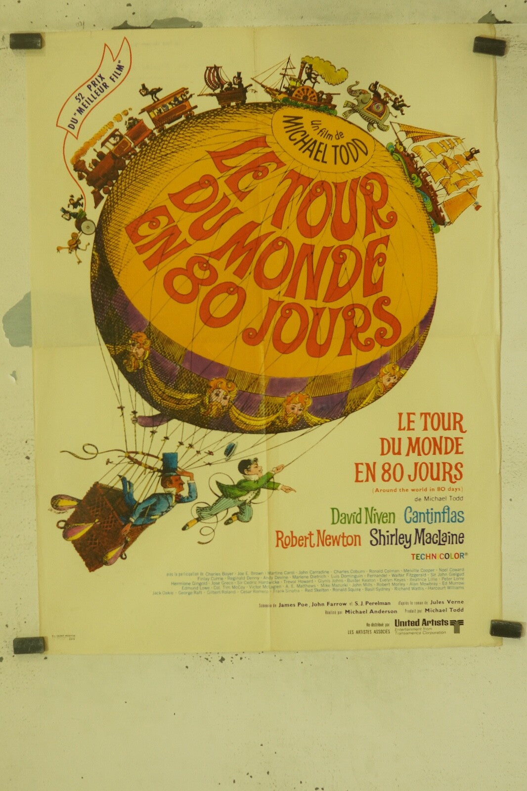 LE TOUR DU MONDE EN 80 JOURS POSTER ORIGINAL (60X80) CANTINFLAS – DAVID NIVEN