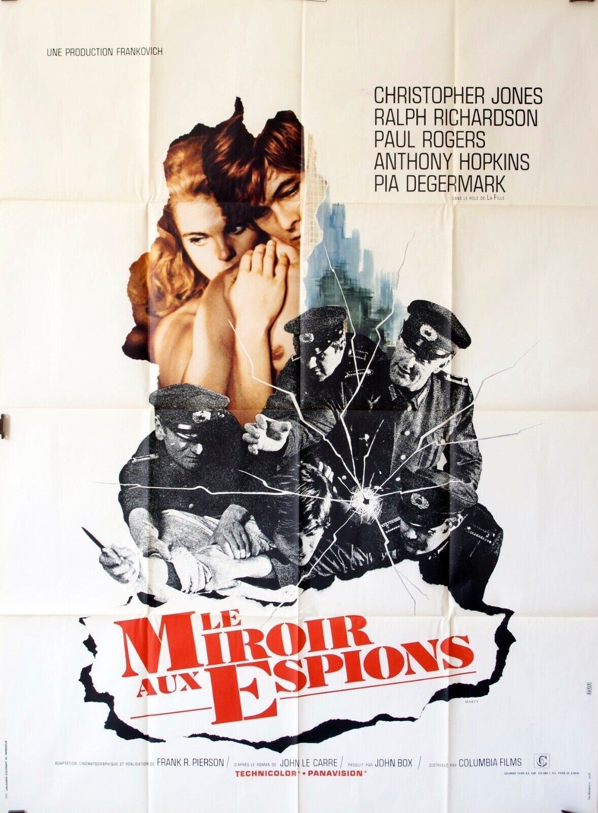 LE MIROIR AUX ESPIONS MOVIE POSTER ORIGINAL 120x160  CHRISTOPHER JONES