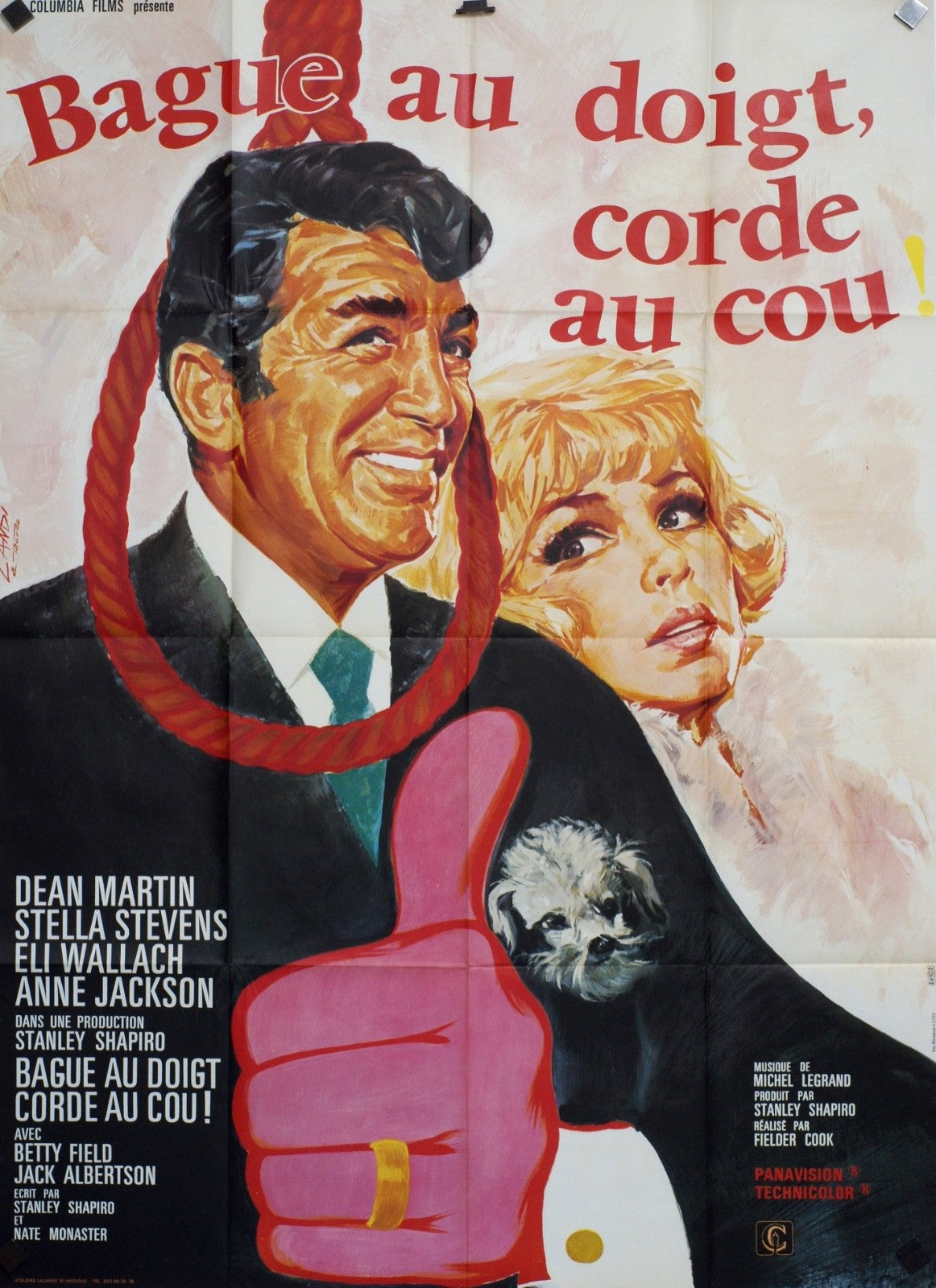 BAGUE AU DOIGT, CORDE AU COU  DEAN MARTIN movie poster ORIGINAL 120x160