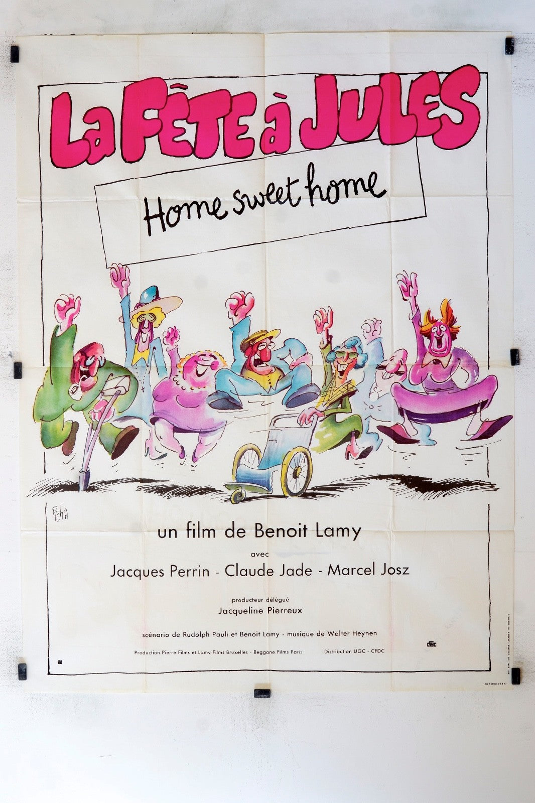 LA FÊTE À JULES  BENOIT LAMY MOVIE POSTER ORIGINAL 120x160