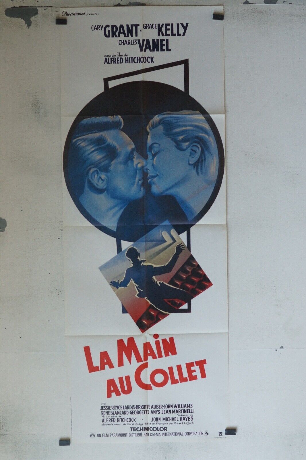 LA MAIN AU COLLET MOVIE POSTER ORIGINAL 60x160 CARY GRANT