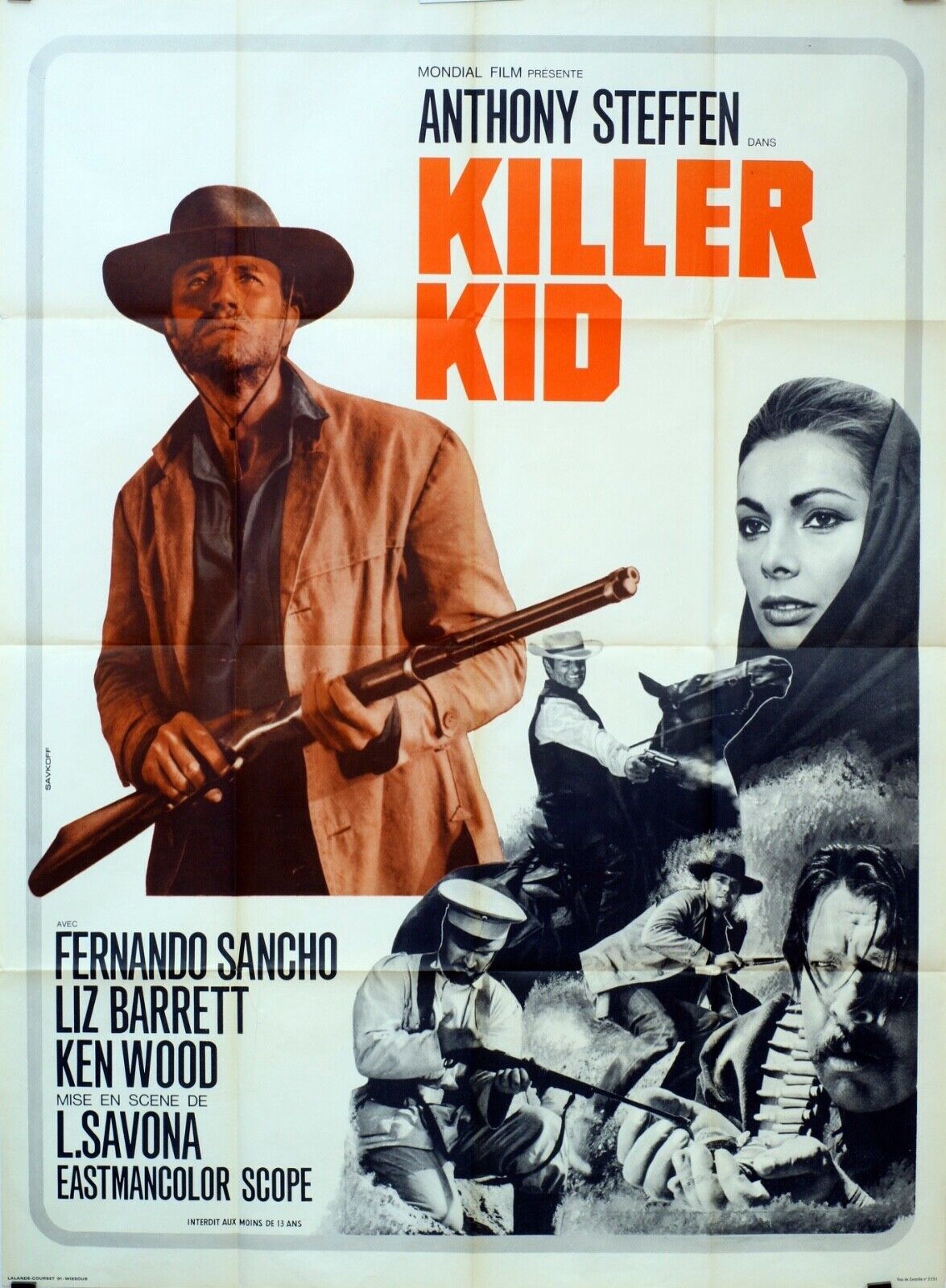 KILLER KID MOVIE POSTER ORIGINAL 120x160 ANTHONY STEFFEN