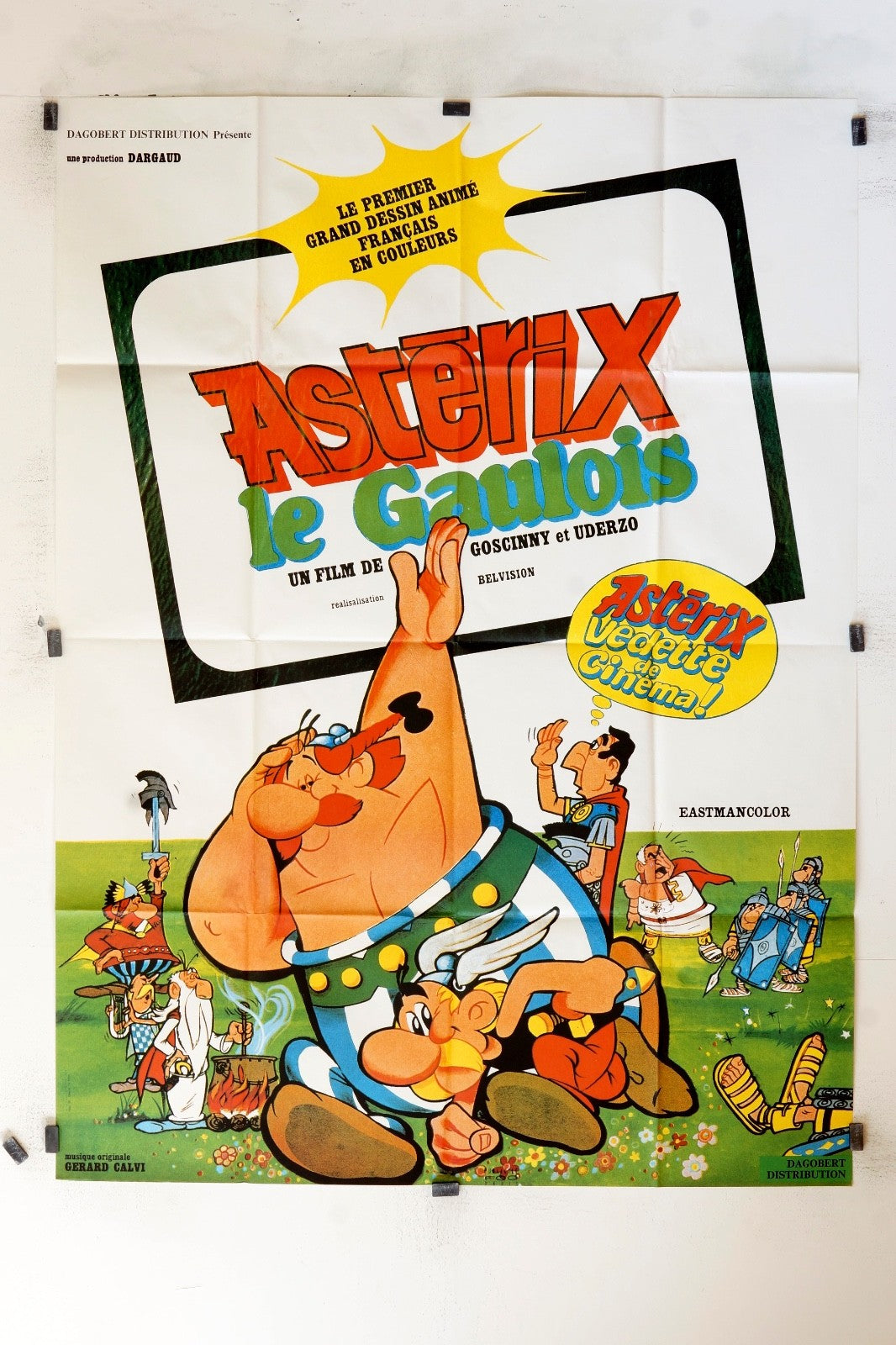 ASTÉRIX ET LES GAULOIS MOVIE POSTER ORIGINAL 120X160