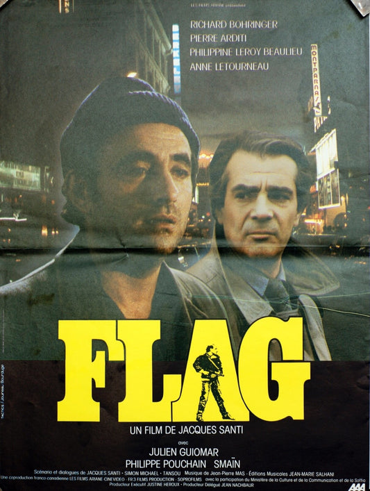 FLAG POSTER ORIGINAL 40X60 Jacques Santi Richard Bohringer , Pierre Arditi 