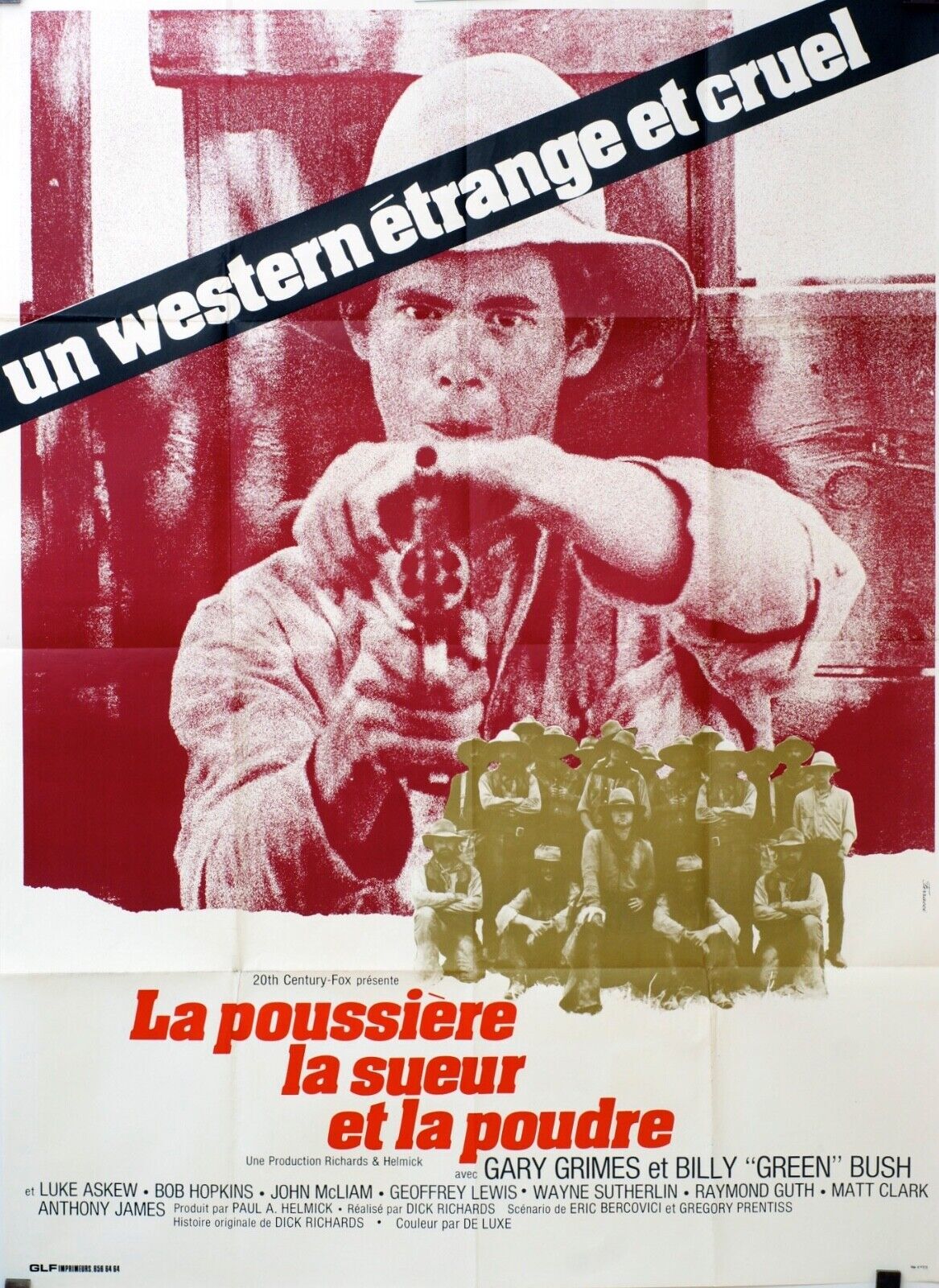 LA POUSSIÈRE LA SUEUR ET LA POUDRE POSTER ORIGINAL120x160 GARY GRIMES